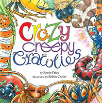 Children's book Crazy Creepy Crawlies book cover